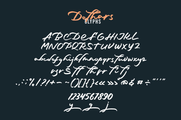 Dethars Font PNG with transparent background - Preview 4