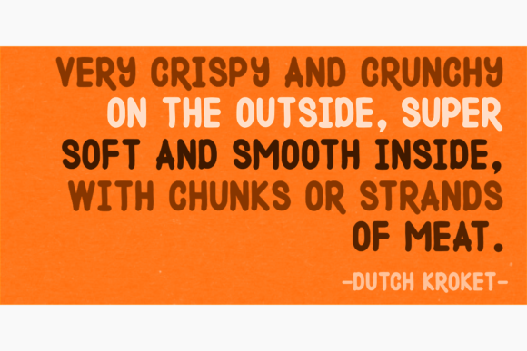 Dutch Croquettes Font - Preview 3