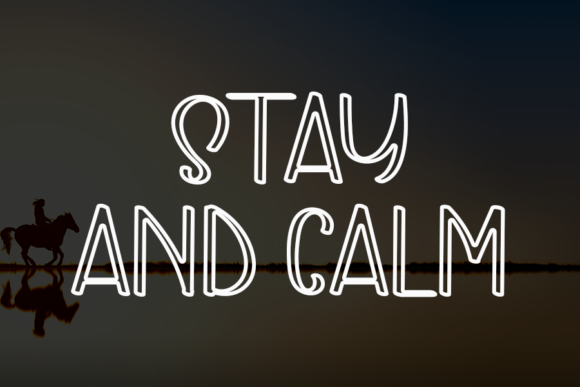 Flaying Horse Font PNG with transparent background - Preview 3