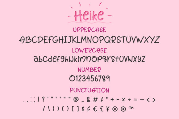 Heike Font - Preview 2