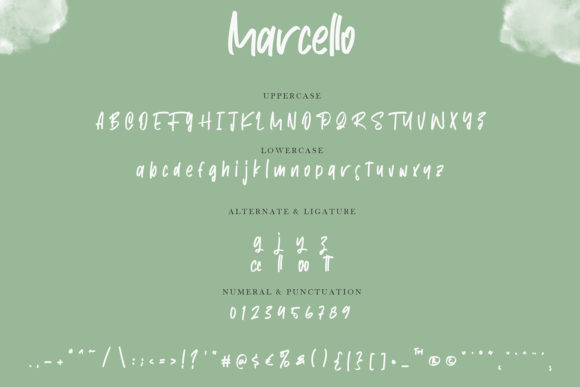 Marcello Font PNG with transparent background - Preview 5