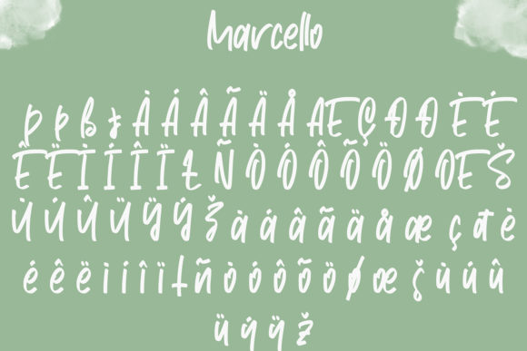 Marcello Font PNG with transparent background - Preview 6