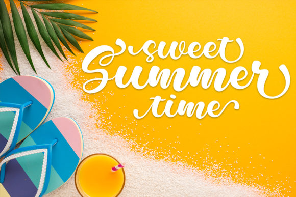 Milkshake Scriptsweet Font PNG with transparent background - Preview 2
