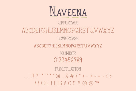 Naveena Font PNG with transparent background - Preview 2