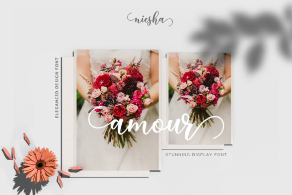 Niesha Font PNG with transparent background - Preview 1