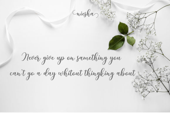 Niesha Font PNG with transparent background - Preview 3