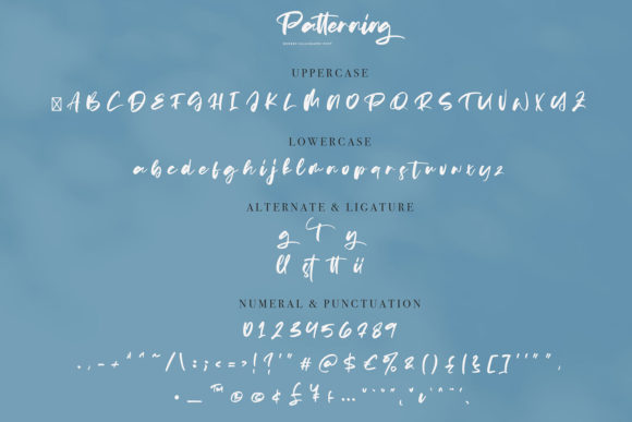 Patterning Font PNG with transparent background - Preview 5