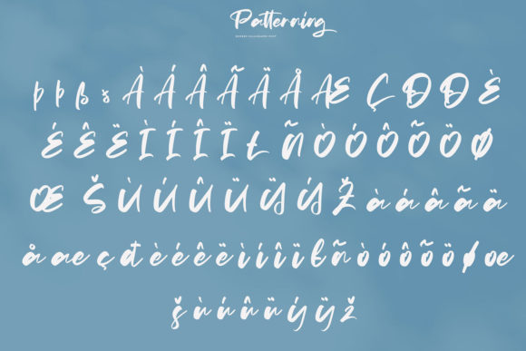 Patterning Font PNG with transparent background - Preview 6