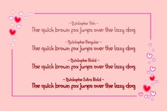Quinlophe Font PNG with transparent background - Preview 1