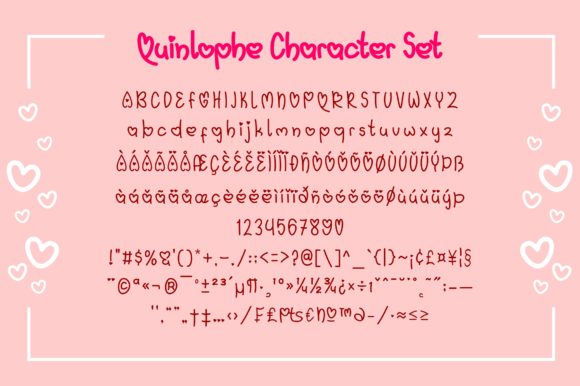 Quinlophe Font PNG with transparent background - Preview 2