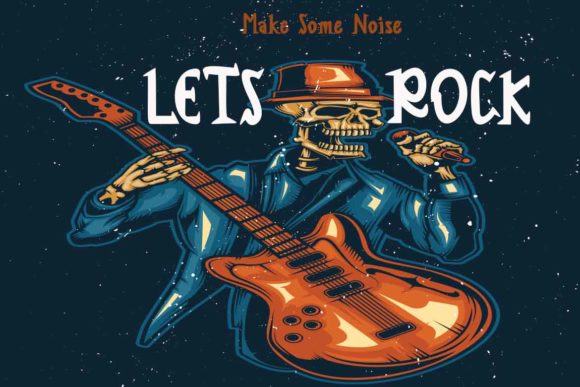 Rock in Head Font PNG with transparent background - Preview 1