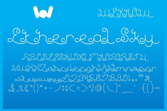 Ethereal Sky Font - Preview 1