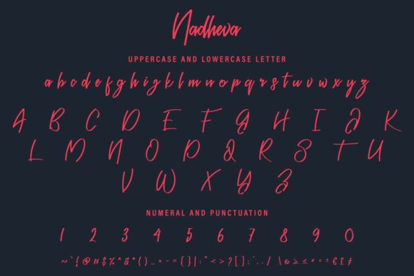 Nadheva Font PNG with transparent background - Preview 3