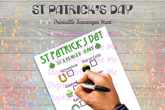 St. Patrick's Day Scavenger Hunt Kid Game