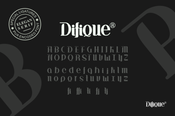 Difique Menre Font - Preview 5
