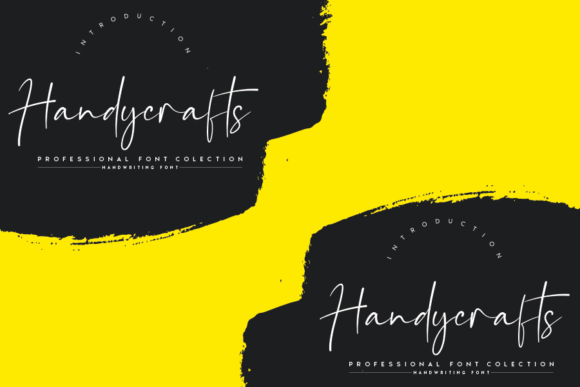 Handycrafts Font PNG with transparent background - Preview 1