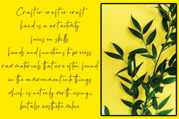 Handycrafts Font PNG with transparent background - Preview 2