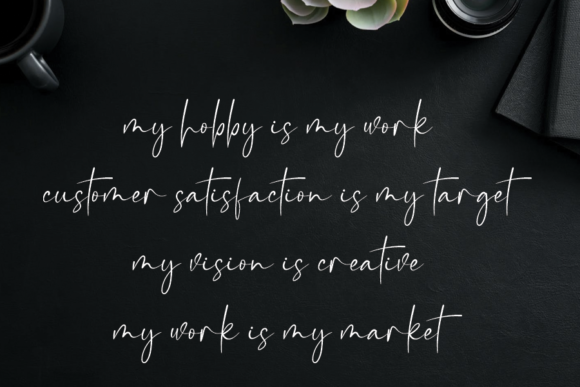 Handycrafts Font PNG with transparent background - Preview 3