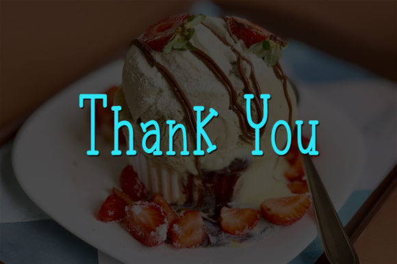 Ice Cream Cake Font font preview - 4