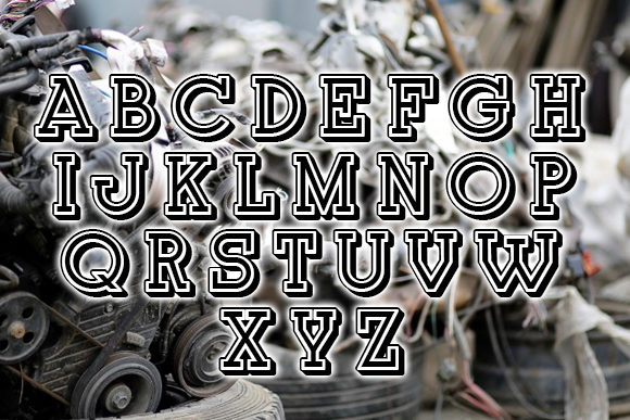 Junk Font PNG with transparent background - Preview 2