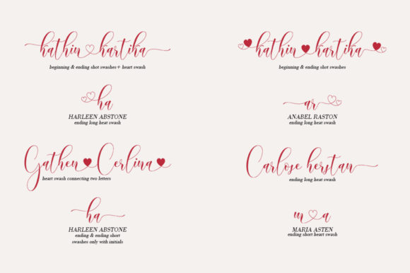 Love Derlina Font PNG with transparent background - Preview 1