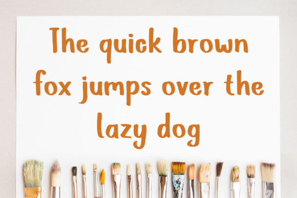 Pinkei Brush Font font preview - 2