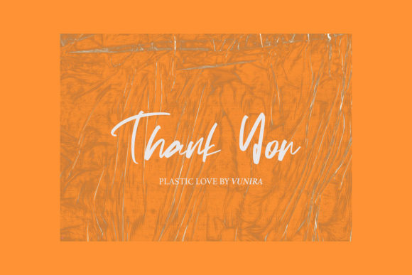 Plastic Love Font PNG with transparent background - Preview 6