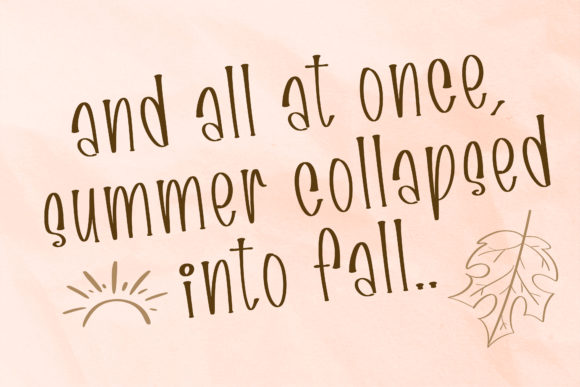 Fall Harvest Font - Preview 5