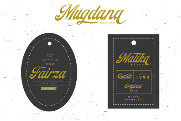 Mugdana Font PNG with transparent background - Preview 1