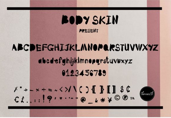 Body Skin Font - Preview 4