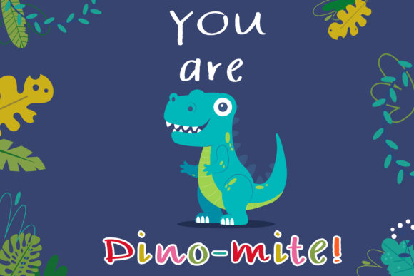 Kid Dinosaur Font PNG with transparent background - Preview 1