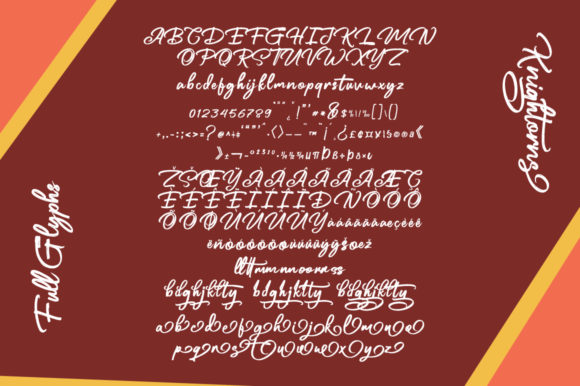 Knightorns Font PNG with transparent background - Preview 4