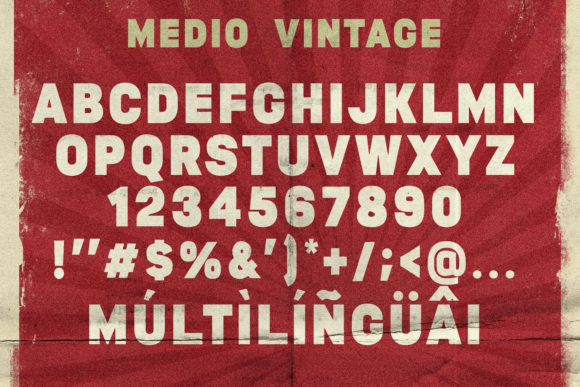 Medio Font PNG with transparent background - Preview 3