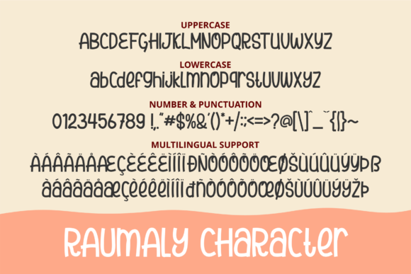 Raumaly Font PNG with transparent background - Preview 6