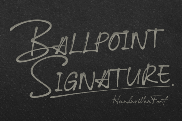 Ballpoint Signature Font - Preview 4