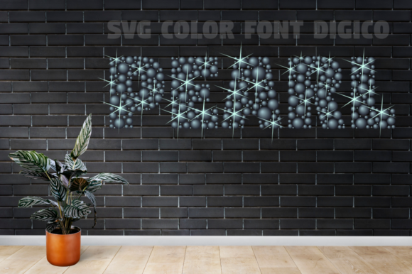 Digico Metals Font PNG with transparent background - Preview 4