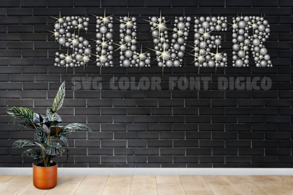 Digico Metals Font PNG with transparent background - Preview 6