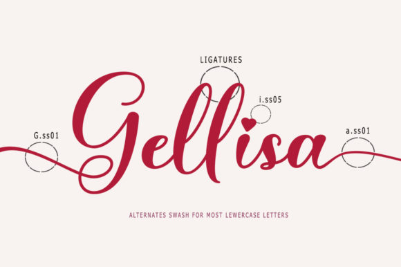 Gellisa Font - Preview 3
