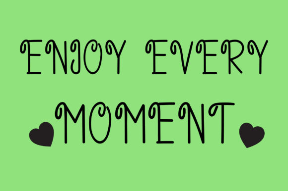 Joyful Time Font PNG with transparent background - Preview 2