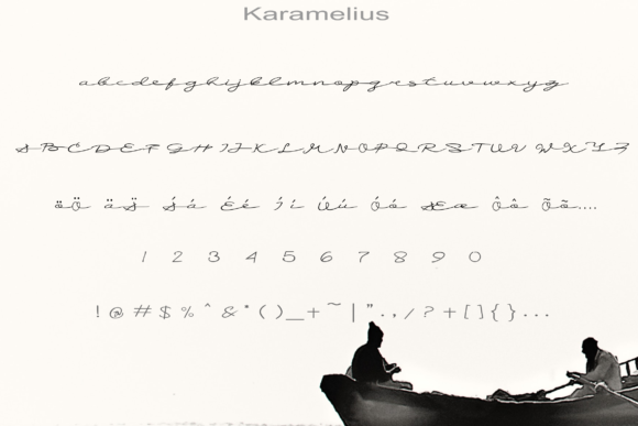 Karamelius Font PNG with transparent background - Preview 2