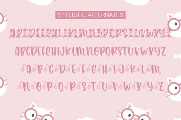 Misty the Cat Font PNG with transparent background - Preview 2