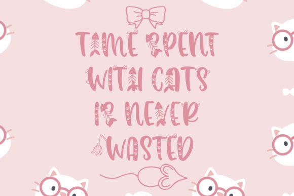 Misty the Cat Font PNG with transparent background - Preview 4