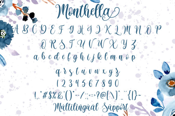 Monthella Font PNG with transparent background - Preview 6