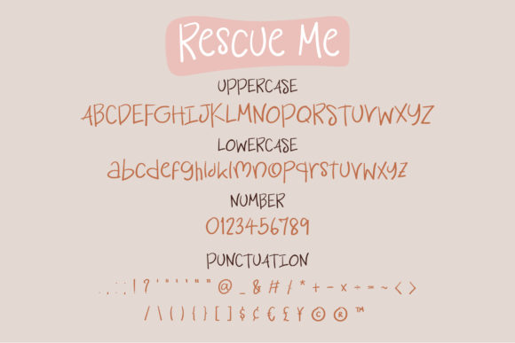 Rescue Me Font PNG with transparent background - Preview 2