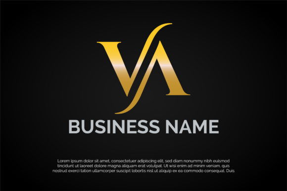 V Monogram Logo Template