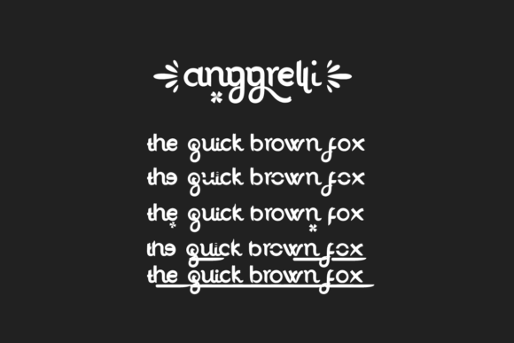 Anggrelli Font - Preview 5