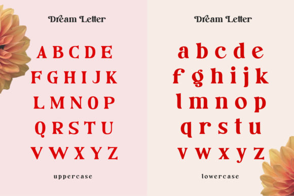 Dream Letter Font PNG with transparent background - Preview 2