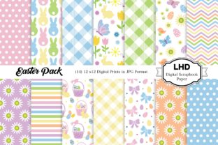Easter Pack Digital Papers Graphic by LeskaHamatyDesign · Creative Fabrica