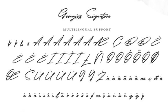 Georgiess Signature Font PNG with transparent background - Preview 6