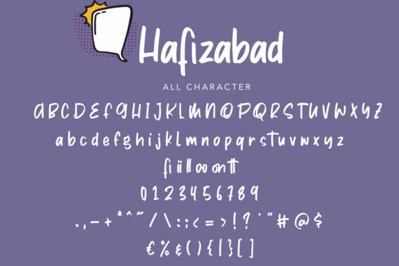Hafizabad Font PNG with transparent background - Preview 4